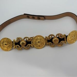 Streets Head Vintage Statement Belt - Medallion Shapes - Size Large